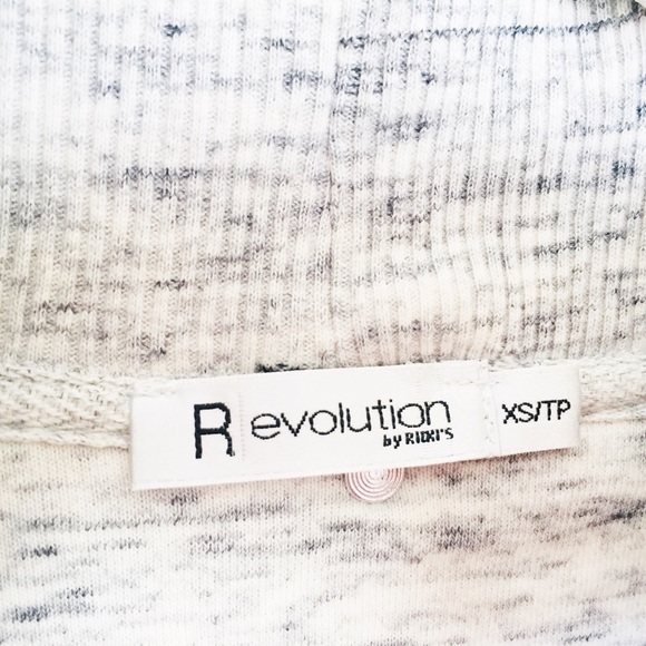 RICKIS REVOLUTION Cocoon Open Front Sweater With Long Sleeves Grey Size XS - Picture 5 of 6